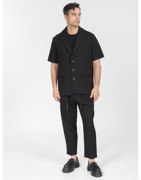 NINETEEN Short sleeve jacket K26-1005 Black NINETEEN - 6