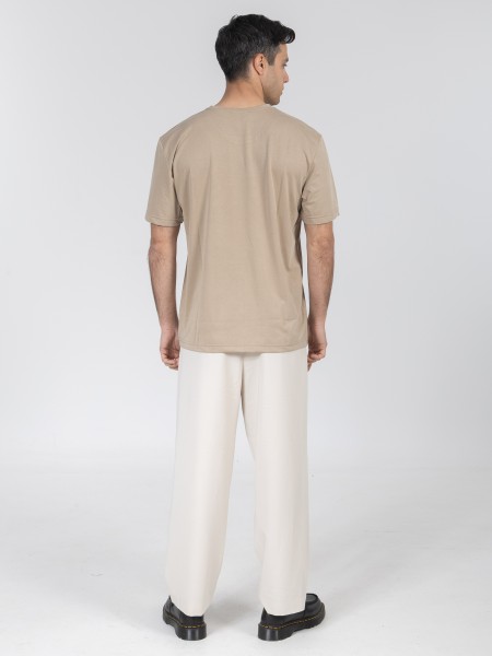 NINETEEN T-shirt K26-1052 Beige - Olive NINETEEN - 6