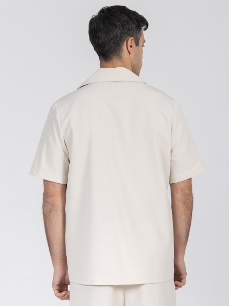 NINETEEN Short sleeve jacket K26-1005 Ecru NINETEEN - 2