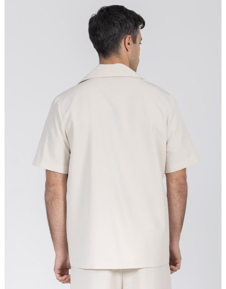 NINETEEN Short sleeve jacket K26-1005 Ecru NINETEEN - 2