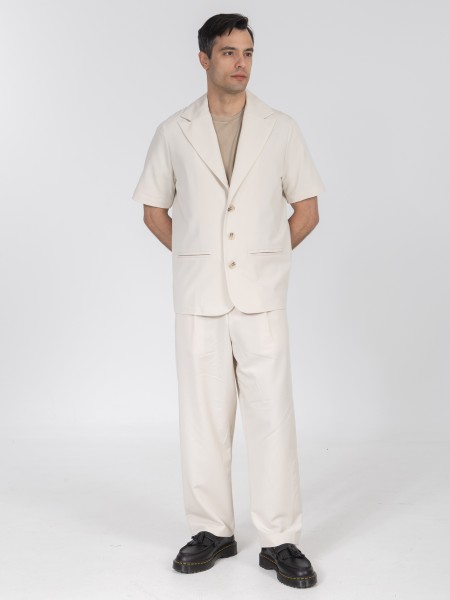 NINETEEN Pants K26-1006 Ecru NINETEEN - 4