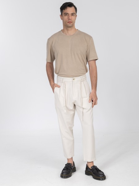 NINETEEN Pants K26-1010 Beige NINETEEN - 4