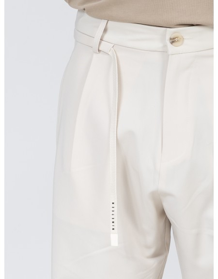 NINETEEN Pants K26-1010 Beige NINETEEN - 3