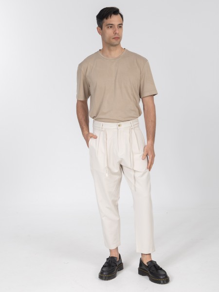 NINETEEN Pants K26-1010 Beige NINETEEN - 6