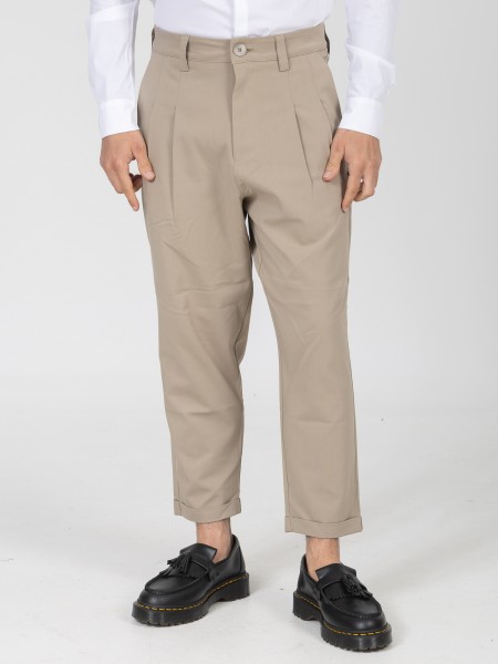 NINETEEN Pants K26-1009 Beige NINETEEN - 1