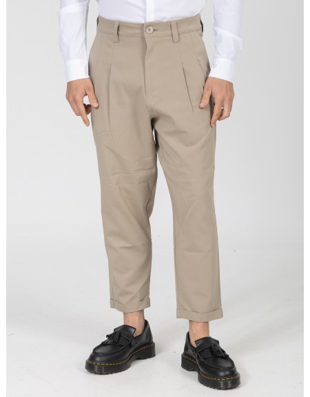 NINETEEN Pants K26-1009 Beige NINETEEN - 1