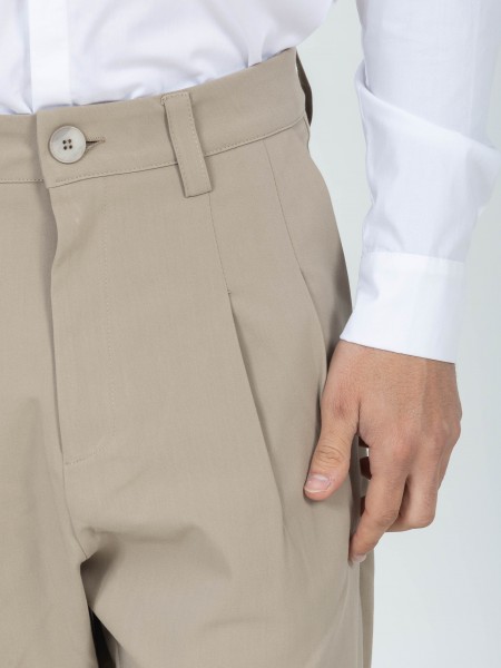 NINETEEN Pants K26-1009 Beige NINETEEN - 3