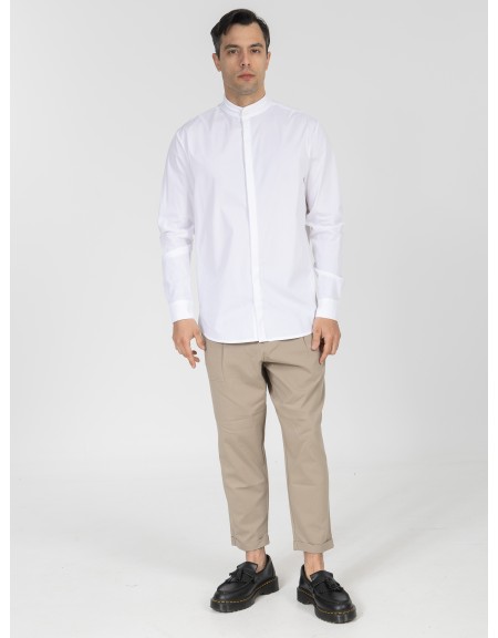 NINETEEN Mao Shirt K26-1085 White NINETEEN - 4