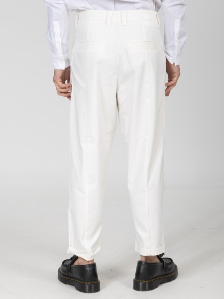 NINETEEN Pants K26-1009 Ecru - White NINETEEN - 2