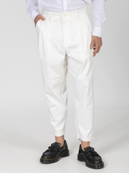 NINETEEN Pants K26-1009 Ecru - White NINETEEN - 6