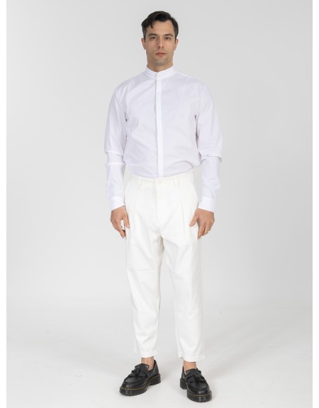 NINETEEN Pants K26-1009 Ecru - White NINETEEN - 4