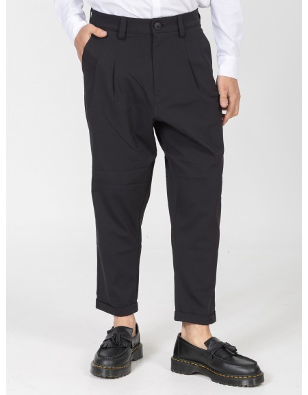 NINETEEN Pants K26-1009 Black NINETEEN - 1