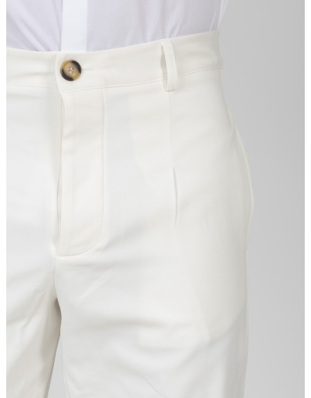 NINETEEN Pants K26-1008 Ecru NINETEEN - 3