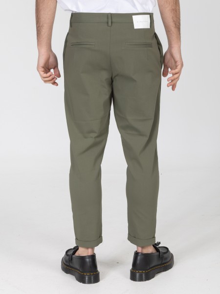 NINETEEN Pants K26-1008 Olive NINETEEN - 2