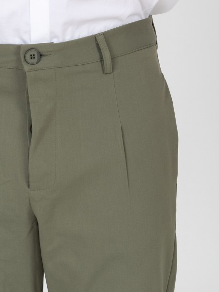 NINETEEN Pants K26-1008 Olive NINETEEN - 3