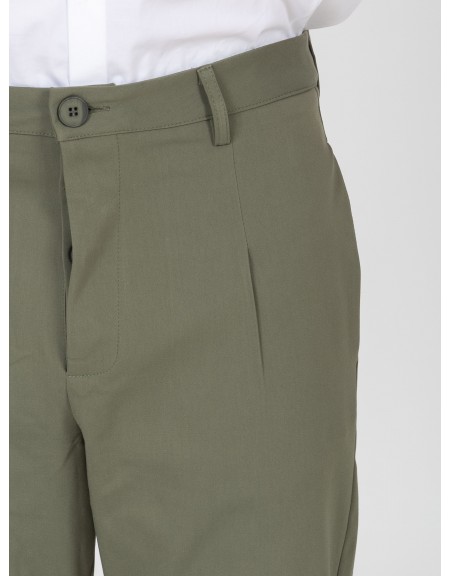 NINETEEN Pants K26-1008 Olive NINETEEN - 3