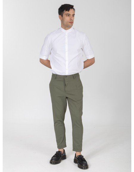 NINETEEN Pants K26-1008 Olive NINETEEN - 4