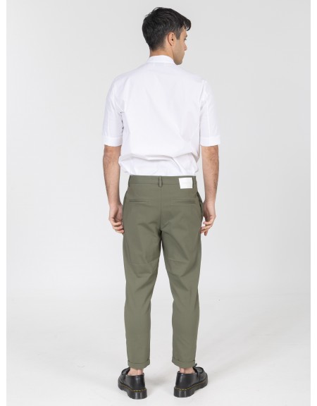 NINETEEN Pants K26-1008 Olive NINETEEN - 5