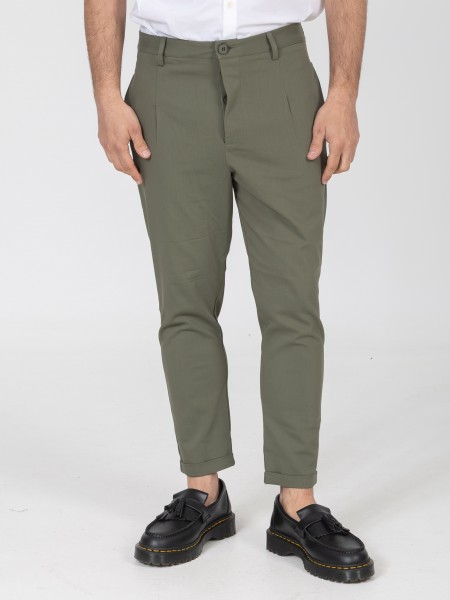 NINETEEN Pants K26-1008 Olive NINETEEN - 1