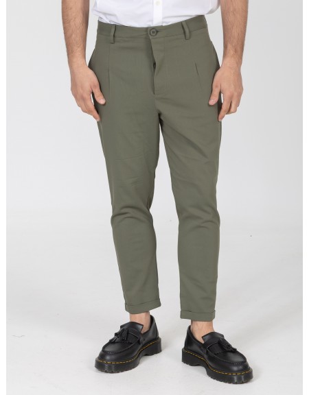 NINETEEN Pants K26-1008 Olive NINETEEN - 1
