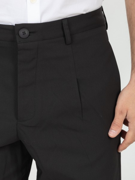 NINETEEN Pants K26-1008 Black NINETEEN - 1