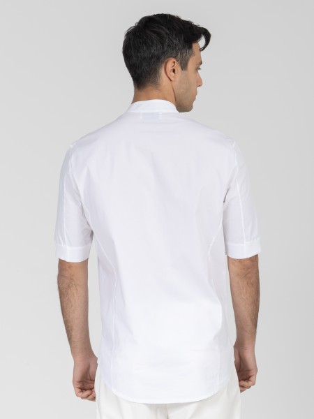 NINETEEN Short sleeve mao shirt K26-1003 White NINETEEN - 2