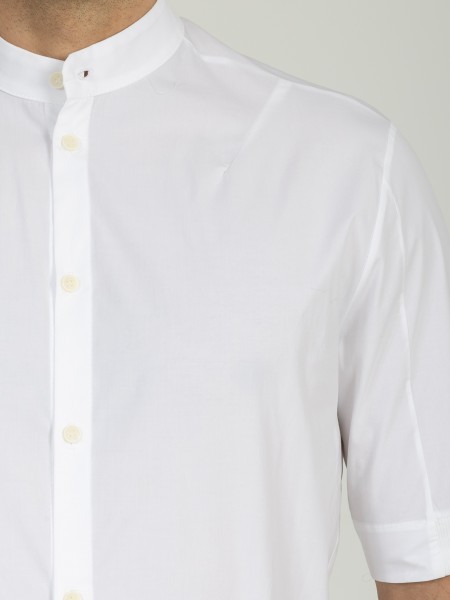 NINETEEN Short sleeve mao shirt K26-1003 White NINETEEN - 3