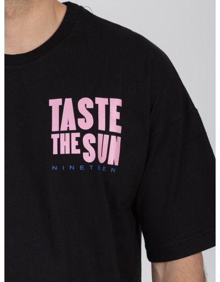 NINETEEN T-shirt K26-1075 Μαύρο NINETEEN - 3