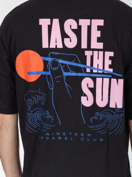 NINETEEN T-shirt K26-1075 Μαύρο NINETEEN - 4