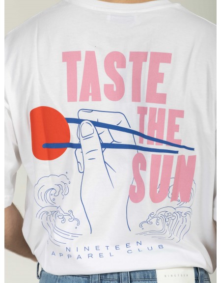 NINETEEN T-shirt K26-1075 Λευκό NINETEEN - 3