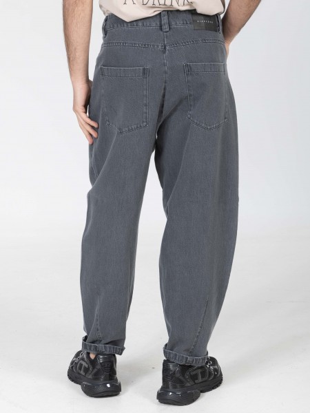 NINETEEN Jean pants K26-1028 Gray - Anthracite NINETEEN - 2