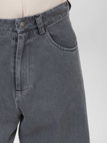 NINETEEN Jean pants K26-1028 Gray - Anthracite NINETEEN - 3