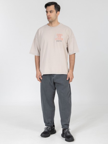 NINETEEN Jean pants K26-1028 Gray - Anthracite NINETEEN - 7