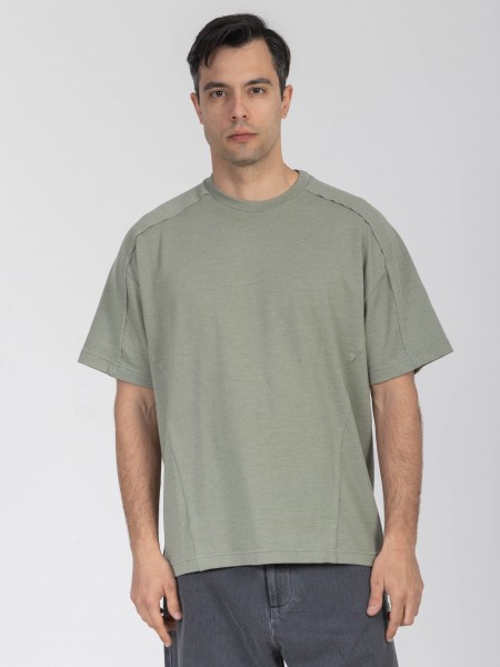 NINETEEN T-shirt K26-1050 Λαδί NINETEEN - 6