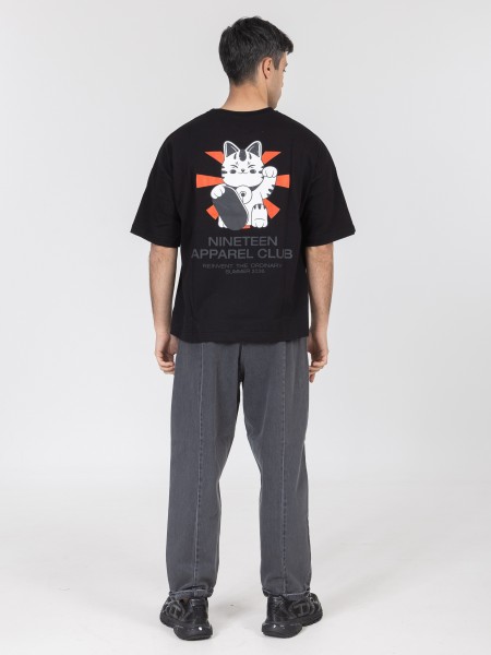 NINETEEN T-shirt K26-1073 Black NINETEEN - 2