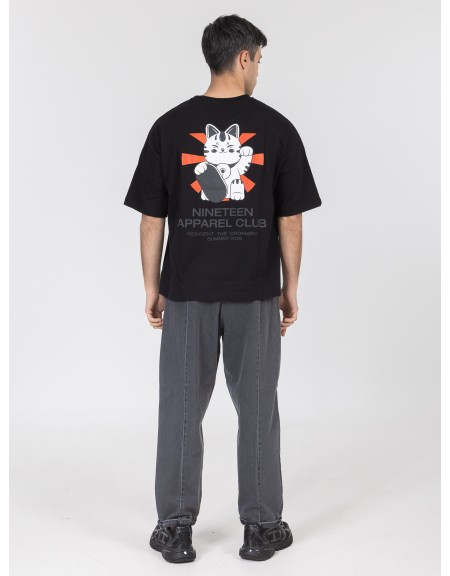 NINETEEN T-shirt K26-1073 Black NINETEEN - 2