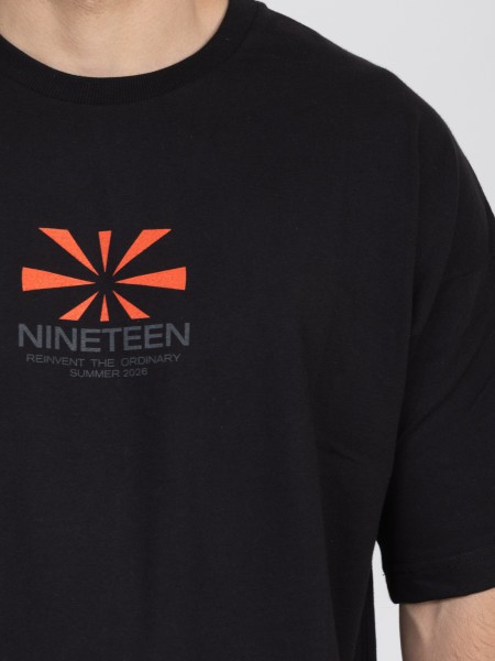 NINETEEN T-shirt K26-1073 Black NINETEEN - 5