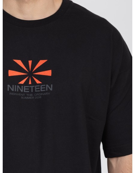 NINETEEN T-shirt K26-1073 Black NINETEEN - 5