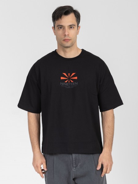 NINETEEN T-shirt K26-1073 Black NINETEEN - 7