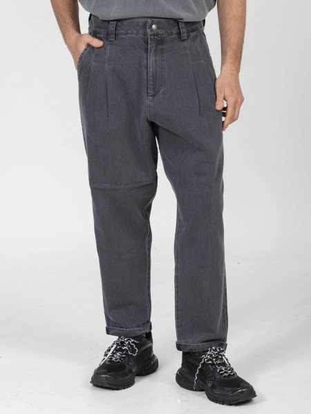NINETEEN Jean pants K26-1030 Grey - Anthracite NINETEEN - 1