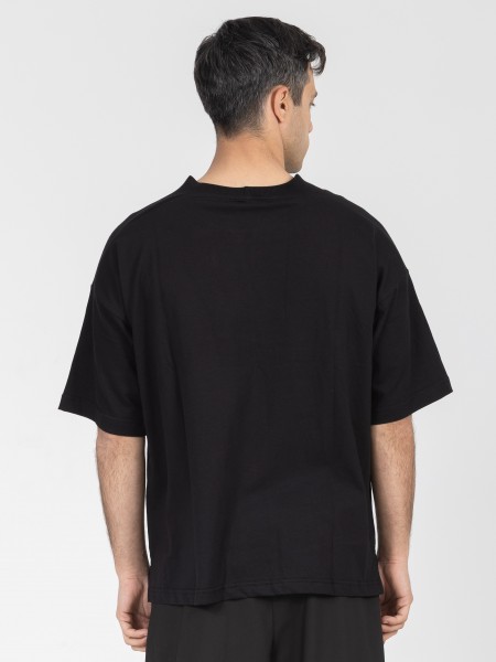 NINETEEN T-shirt K26-1033 Μαύρο NINETEEN - 2