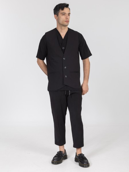 1.IX Vest K26-1.IX1006 Black NINETEEN - 6