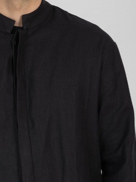 1.IX Mao Shirt K26-1.IX1023 Black NINETEEN - 3