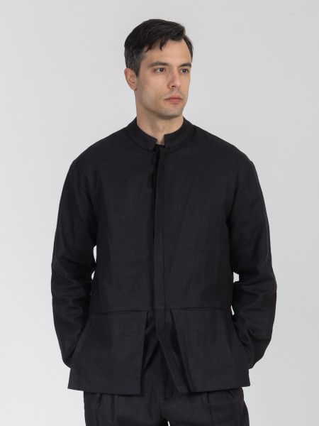 1.IX Mao Shirt K26-1.IX1023 Black NINETEEN - 1