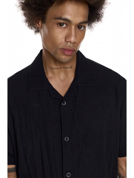 DIVERSE Short sleeve shirt 26046-395-483 Black DIVERSE - 3