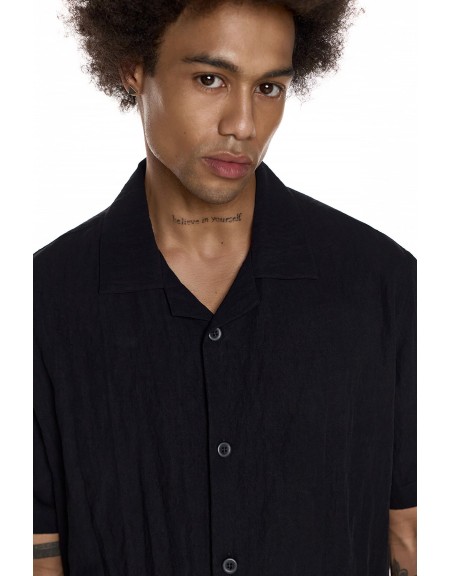 DIVERSE Short sleeve shirt 26046-395-483 Black DIVERSE - 3