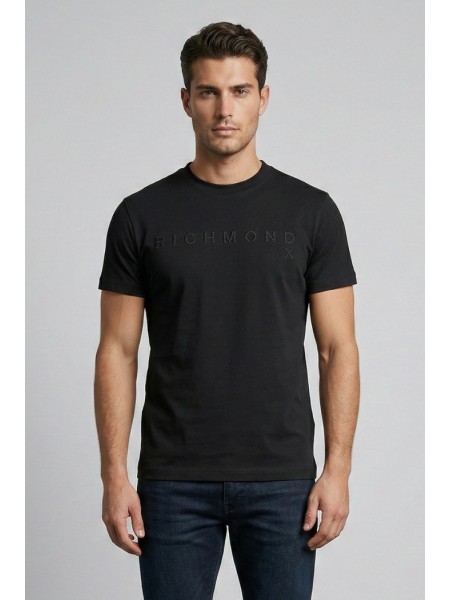 JOHN RICHMOND X T-shirt UMP26018TS SILKOM Black JOHN RICHMOND - 1