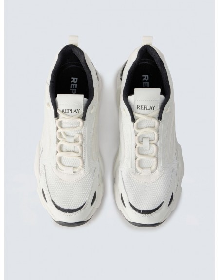 REPLAY Sneaker shoe GMSIQ.003.C001T 0041 White - Black REPLAY - 2