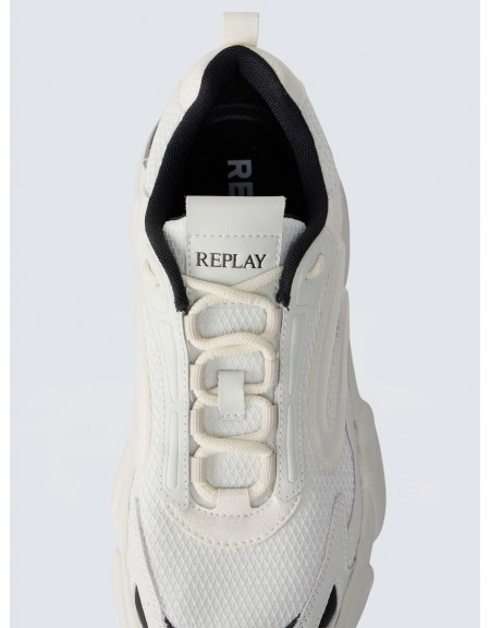 REPLAY Sneaker shoe GMSIQ.003.C001T 0041 White - Black REPLAY - 4