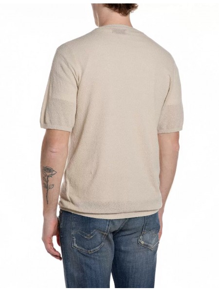 REPLAY T-shirt UK5164.000.G24028 Μπεζ REPLAY - 2